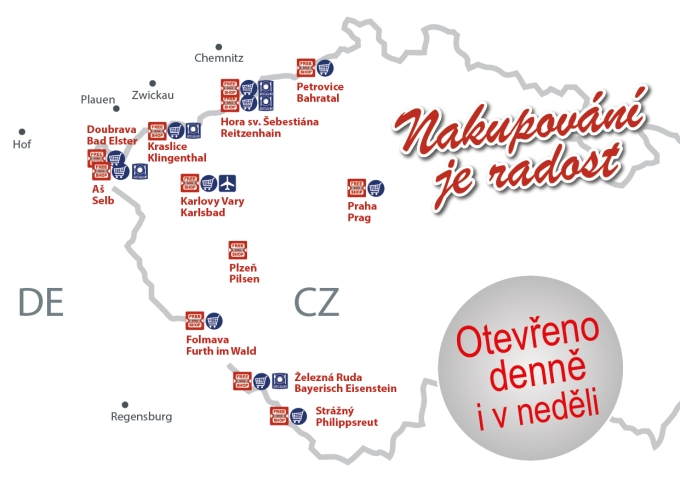 mapa obchodů Free One Shop